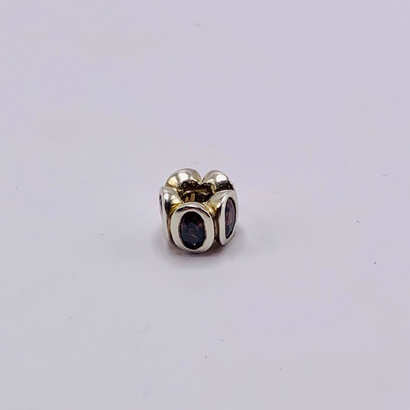 EUC RARE Pandora 790311BCZ Sterling Silver Brown Zirconia Oval Lights Charm - Picture 6 of 9